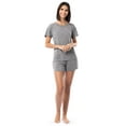 thumbnail image 2 of Fruit of the Loom Women's Soft and Breathable Short Sleeve Crew Top & Pajama Short Set, Sizes S-4X, 2 of 10