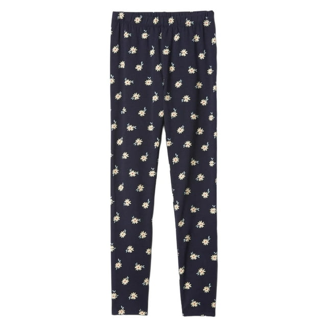 Pantalones Leggings para Niñas GAP Floral en Jersey Azul Marino Talla L