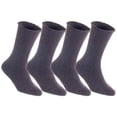 thumbnail image 2 of Lian LifeStyle Fantastic Children's 6 Pairs Wool Crew Socks Super Comfortable, Soft, and Durable LK0601 Size 0M-6M (Coffee), 2 of 4