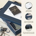 thumbnail image 4 of Bigso Sverker Fiberboard Legal and Art Storage Box for Papers | Blue, 4 of 7