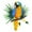 multicolor, variant on Blueek Metal Parrot Wall Art Decor Outdoor Birds Wall Fence Decorations Colorful Parrot Figure for Outdoor Garden Tropical Patio Yard Decoration