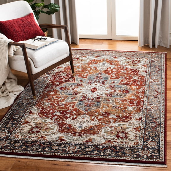 Safavieh Herat Myrtle Oriental Area Rug, Red/Ivory, 5'3" x 7'7"