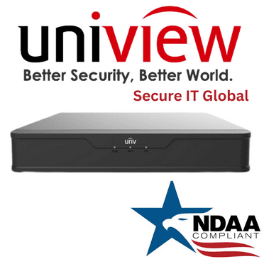 Uniview NDAA 4‑Channel 4K PoE Security Network Video Recorder with HDMI Output – From Secure IT Global