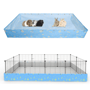 Xecessory Guinea Pig Cage Liner for 2x4 C&C Cage, Waterproof Bottom Tarp for Guinea Pig Cage, Washable Cage Bedding for Chinchilla Ferret Rabbit Cage Base (No Cage)