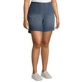 thumbnail image 4 of A3 Women's Plus Size Elastic Waistband 7 Inch Pull On Shorts, 4 of 6