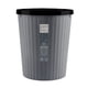 thumbnail image 1 of Pontos - Cubo de basura con aro de presión, sin tapa, de plástico, ahorra espacio, ideal para cocina, baño, sala de estar, con rayas, para uso diario., 1 of 8