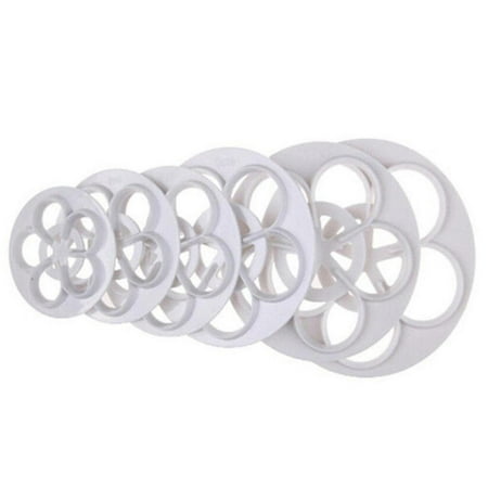 

6PCS Rose Flower Petal Cutting Mould Fondant Cake Decoration Printing Embossing Mould resin moulds cake mould silicone molds for chocolate