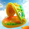thumbnail image 1 of Anillos De Natación Aro salvavidas de PVC suave con parasol conveniente para las vacaciones de verano (verde) Sywqhk Para Estrenar, 1 of 7