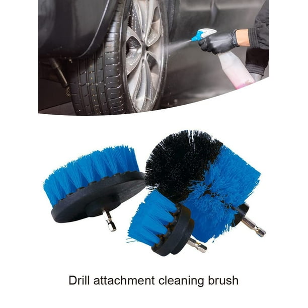 3pcs Drill Attachment Cleaning Brush Set Power Scrubber for Home