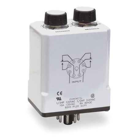 Dayton SinFunTimeDelayRelay 120VAC/DC  8Pins 1EGD2 price history on PriceWatchPro