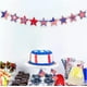 thumbnail image 4 of Decoraciones para el Día de los Caídos, banderines patriotas, banderas de estrellas rojas y azules preensambladas del 4 de julio, decoraciones colgantes para el Día de la Independencia, fiesta del Día, 4 of 6