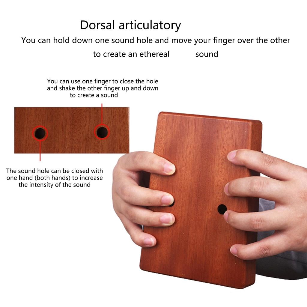 Yihuala 17 Finger Piano Thumb Instrument for Adults Beginners Birthday Musical 17 Keys Kalimba Wood Thumb Piano