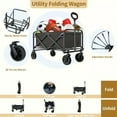 thumbnail image 4 of Brandon Super Garden Wagon, 300-450lbs Capacity, Heavy-Duty with All Terrain Wheels, 4 of 7