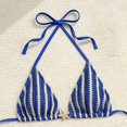 thumbnail image 4 of Leey-World 2 Piece Y2k Polka Dot Halter Bikini with Shorts 2000s Bathing Suit Set Summer Vacation Cute Beach Tankini Swimsuit(Dark Blue,XL), 4 of 6