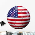 thumbnail image 1 of Usa Flag Soccer Ball Wall Decal by Wallmonkeys Peel and Stick Graphic (36 in H x 36 in W) WM58453, 1 of 4