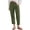 Green, variant on MEICHEN Women's Stretch High Waisted Straight Wide Leg Pants Cotton Loose Casual Pants with Pockets