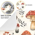 thumbnail image 2 of Dish Drying Mat Kitchen Counter Mushroom Fallen Leaves Dishes Drainer Pad Absorbent Microfiber Reversible 16"x18", 2 of 7