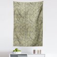 thumbnail image 1 of Ivory Spanish Tapestry, Dark Colored Twigs Flowers and Leaves Continuous Pattern Art, Fabric Wall Hanging Decor for Bedroom Living Room Dorm, 5 Sizes, Slate Brown Grey and Ecru, by Ambesonne, 1 of 1