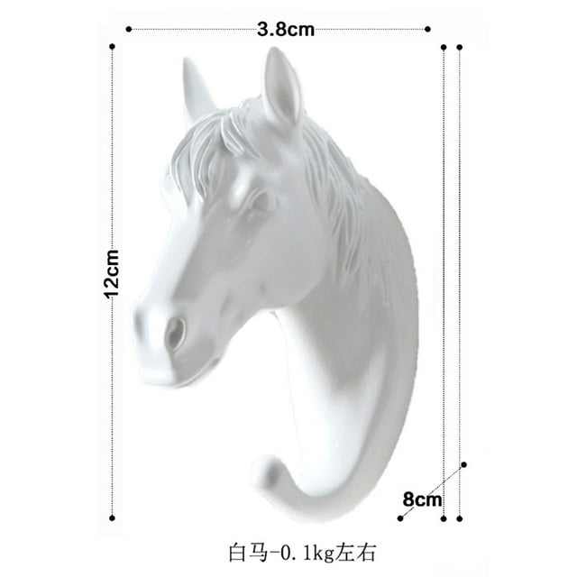 SAYOO Colgador de Ropa para casa, Gancho Decorativo con Forma de Cabeza de Animales en Oro/Negro/Blanco para Pasillo, Vestuario, Armario SAYOO casual