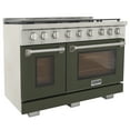 thumbnail image 6 of Professional 48-in Propane Gas Rang in Olive Green with True Simmer Burners, 6 of 13