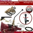 thumbnail image 1 of American Shifter  4L60E Shifter Kit Black 12 in. E Brake Cable Clamp Clevis Trim Kit Dipstick for F0F75, 1 of 1