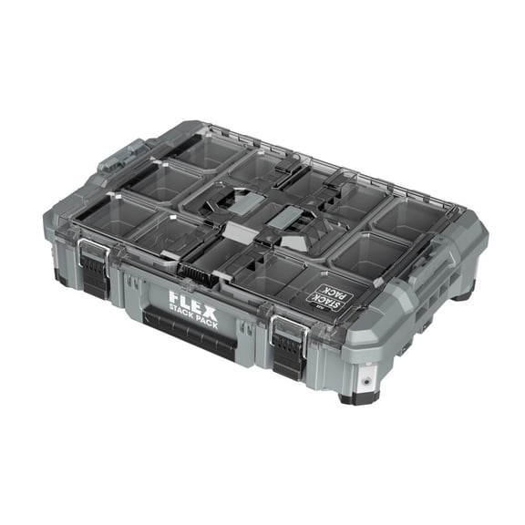 Flex Stack Pack Organizer Box 22-1/4""L x 15-3/4""W x 5-11/16""H