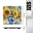 thumbnail image 2 of Digital Bathroom Scale with Large LCD Display,High Capacity Scale 400 lbs High Precision body fat scale-Beautiful Painting Of Sunflowers In Elegant Blue And White Vase, 2 of 4