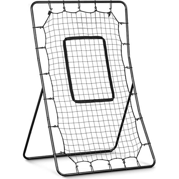 Baseball & Softball Pitching and Fielding Rebounder - Pitch Back Net - Choose Your Size