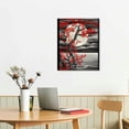 thumbnail image 3 of Nawypu  Red Flower Tree Wall Art for Bedroom Cherry Blossom Tree in Full Moon Night Landscape Canvas Prints Artwork for Home Wall Decoration Ready to Hang Vertical, 3 of 5