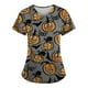 thumbnail image 1 of Halloween Women's V-neck Fashion Casual Printing Top Protective Work Suit, 1 of 3