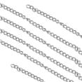 thumbnail image 2 of Metal Curb Chains, Jewelry Making Chain Easy To Use 32.8ft Strong Premium Metal  For Craft Silver, 2 of 8