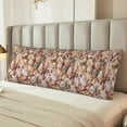 thumbnail image 6 of Bingfone Body Pillow Cover Long Pillow Case With Zipper Decorative Bedding Pillowcase 20"X54" Soft Cushion Pillow Case For Bedroom-Colorful Seashells, 6 of 8