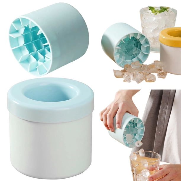 Ice Cube Maker Silicone Bucket Cup Mold Con Tapa para La Whisky