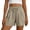#01 Beige 【Mix & Match: Stock Up on Your Favorite Colors】, variant on Women's Casual and Comfortable High Waisted Drawstring Elastic Waist Shorts with Pockets, Tummy Control, Soft Polyester Fabric, Summer, Vacation, Travel, | TruBelle,Beige L