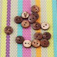 thumbnail image 3 of 400Pcs Natural Brown Coconut Shell 2 Holes Sewing Buttons Scrapbooking Decor Accessories 10mm, 3 of 6