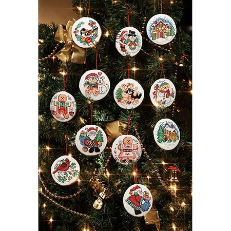 Janlynn Counted Cross Stitch Kit, Holiday Ornament ...