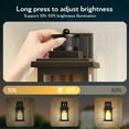 thumbnail image 4 of VIANIS Motion Sensor Porch Light, Black Outdoor House Lights Dusk to Dawn, Waterproof Outdoor Light Fixtures Lantern for Garage, Porch, House, 100% Aluminum, Weather Resistant, 4 of 9
