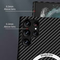 thumbnail image 3 of SaniMore Case for Samsung Galaxy S22 Ultra 6.8" 2022, Carbon Fibre Texture Shockproof Anti-drop Anti-fingerprint Lens All-inclusive Heavy Duty Protective Wireless Charging Magnetic Case, Green, 3 of 6