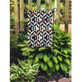 thumbnail image 2 of JSDART Drapeau de Jardin Graphique Abstrait Motif Géométrique Moderne Orange 12x18 Pouces, 2 of 2
