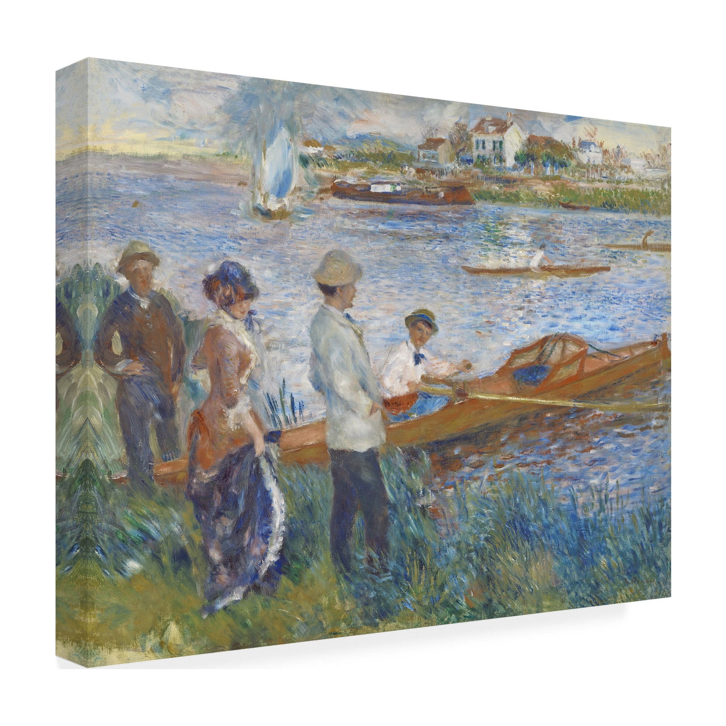 Trademark Fine Art "Oarsmen at Chatou" 1879 Canvas Art by Pierre-Auguste Renoir