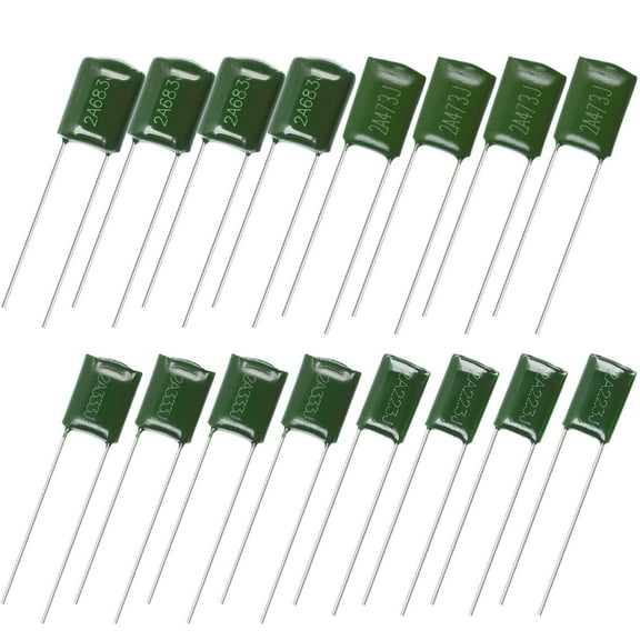 Guitar Tone Capacitors with High Strength and Stability for Electric Guitar Use 16pcs Green Plastic