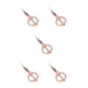 thumbnail image 2 of Kenally Tijeras de sastre de amplia aplicación para proyectos de costura y costura Tijeras de bordado profesional rose sissor gold Type2 NO2, 2 of 6