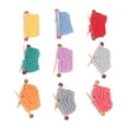 thumbnail image 3 of Dollhouse Wool Yarn Knitting, Vibrant Colors Dollhouse Knitting Stuff 9 Pcs 9 Colors  For Living Room, 3 of 8