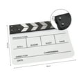 thumbnail image 3 of Acrylic Clapperboard Film Clapboard Movie Director's Slate Cut Action Scene, 3 of 6