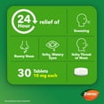 thumbnail image 5 of Zyrtec 24 Hour Allergy Medicine Tablets, 10 mg Cetirizine HCl Antihistamine, 30 Count, 5 of 10
