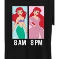 thumbnail image 3 of Disney Princess - Ariel Day And Night Wear- Women's Short Sleeve Graphic T-Shirt, 3 of 5