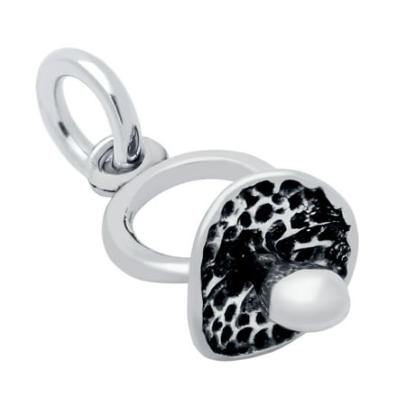 Pacifier Charm Jewelry - Sterling Silver Pacifier Charm