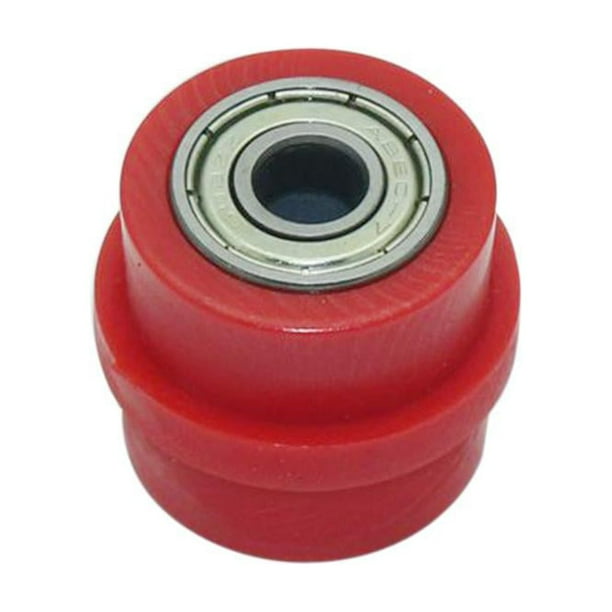 Guía de rueda de polea tensora de cadena de 8 mm para motocross, enduro y motocross rojo