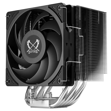 Scythe Mugen 6 CPU Air Cooler, Intel LGA1700, LGA1151, AMD AM5, AM4 Support,120mm, Single Tower, Aluminium Top Cover (Scythe Mugen 6)