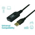 thumbnail image 6 of Monoprice USB 2.0 Extension Cable - 32 Feet - Black | USB Type‑A Male to Type‑A Female, Active, 28/24AWG, Repeater, Kinect & PS3 Move Compatible, 6 of 6